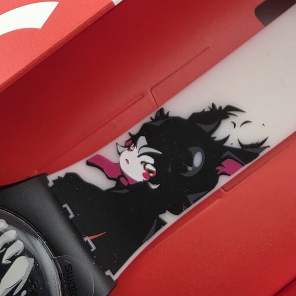 Swatch Originals WINDY BUNNY BEAST Anime Silicone Watch 41mm SUOZ112 New main image 8